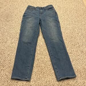 Madewell Curvy Stovepipe Jeans Sz 29 Tall Denim Medium Wash Perfect Fit Button